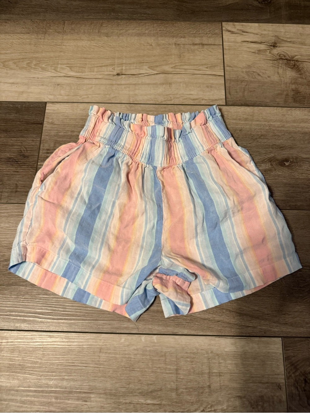 Southern Tide Pastel Pink, Blue & Cream High-Waist Women’s Shorts
